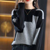 Women's Autumn Crewneck Knit Sweater – Trendy 2024 Korean Style Pullover Jumper for Casual Wear