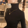 Women's Turtleneck Slim Fit Knitted Sweater – Elegant Korean Style Pullover for Autumn & Winter