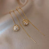Bohemian Tassel Drop Earrings – front view showcasing heart beads with long chains