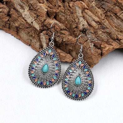 Boho earrings leaf styled  for a cohesive boho look
