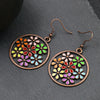 Boho earrings styled  for a cohesive boho look