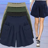 Women’s Summer Casual Elastic Waist Shorts with Pockets