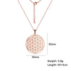 Chakra Flower of Life Necklace – mandala pendant with chakra symbols on a stainless steel chain