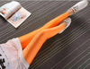 Close-up of high-waist tummy control panel orange color 