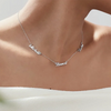 Custom 6-Name Family Necklace – polished stainless steel pendant with engraved names. Wow