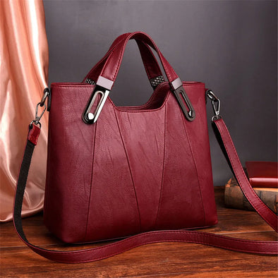 Designer PU Leather Crossbody Tote – Luxury Women’s Shoulder Handbag for Everyday Elegance