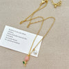 Elegant Tulip Pearl Necklace – gold floral pendant