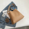 Fashion Bucket Bag for Women – Designer PU Leather Shoulder & Crossbody Bag, Luxury Wide Strap Ladies Handbag & Tote