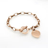  Heart Charm Cuff Bangle with heart pendants 