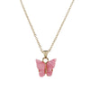 Gold-Plated Stainless Steel Luxury pendant Butterfly Necklace 