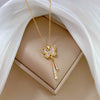 Gold Plated Taseel Butterfly Necklace – intricate pendant 