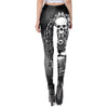 Dark Elegance: Gothic Style Skull New Design Leggings - Haute Damsel