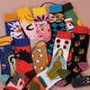 Express Your Style: Creative Abstract Art Tide Socks | Haute Damsel