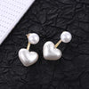 Haute Damsel elegant big simulated pearl earrings