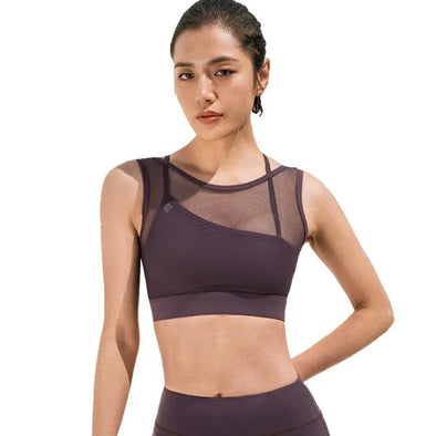 Haute Damsel High-Impact Nylon Sports Bra – Sleek Support for Active Women