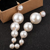 Haute Damsel elegant big simulated pearl earrings