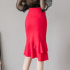 Versatile Style: Elastic Asymmetrical Skirt - Haute Damsel