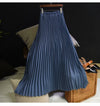 Timeless Elegance: Vintage Pleated Midi Long Skirt - Haute Damsel