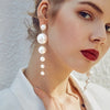 Haute Damsel elegant big simulated pearl earrings