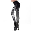 Dark Elegance: Gothic Style Skull New Design Leggings - Haute Damsel