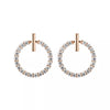 Crystal Rhinestone Round Stud Earrings