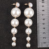 Haute Damsel elegant big simulated pearl earrings