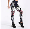 Dark Elegance: Gothic Style Skull New Design Leggings - Haute Damsel