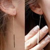 Edgy Elegance: Stainless Steel Chain Earrings by Haute Damsel