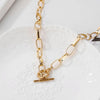 Thick Chain Toggle Clasp Pendant Necklaces at Haute Damsel