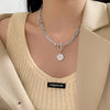 Thick Chain Toggle Clasp Pendant Necklaces at Haute Damsel