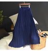 Timeless Elegance: Vintage Pleated Midi Long Skirt - Haute Damsel