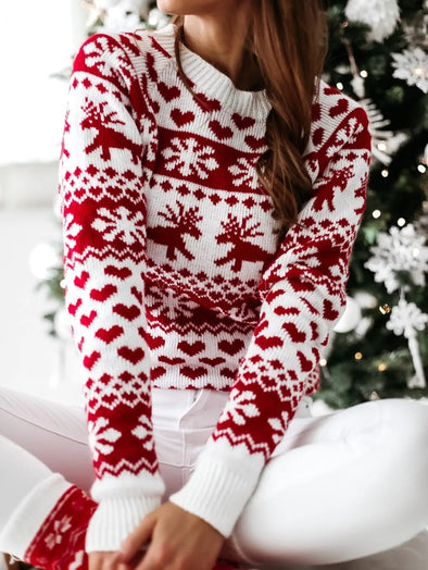 Knitted Christmas Sweater - Celebrate the Season in Style with Haute Damsel