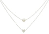  Radiate Love: Pearls Heart-shaped Pendant Necklace by Haute Damsel 