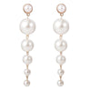 Haute Damsel elegant big simulated pearl earrings