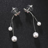 Haute Damsel elegant big simulated pearl earrings