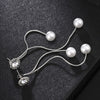 Haute Damsel elegant big simulated pearl earrings