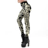 Dark Elegance: Gothic Style Skull New Design Leggings - Haute Damsel