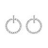 Crystal Rhinestone Round Stud Earrings