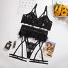 Tie Side Criss Cross Lace Sexy Bra Set - Unveil Your Seductive Charm with Haute Damsel