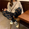 Cozy Elegance for Winter: Winter Fleece Plaid Pants by Haute Damsel