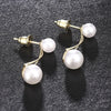 Haute Damsel elegant big simulated pearl earrings