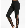 Elegance Redefined: High Waist Black Lace Leggings - Haute Damsel