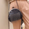 Haute Damsel Leather Fringe Evening Bag – Unleash Glamour with Every Swing