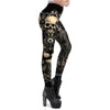 Dark Elegance: Gothic Style Skull New Design Leggings - Haute Damsel