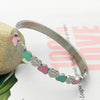  Heart Charm Cuff Bangle – front view 