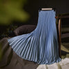 Timeless Elegance: Vintage Pleated Midi Long Skirt - Haute Damsel