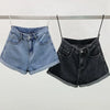 Women’s High-Waist Vintage Denim Shorts – Summer Streetwear 