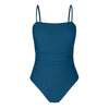 Leaf Print Square Neck One-Piece - Embrace Nature's Elegance with Haute Damsel