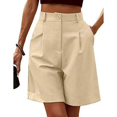 Breathable fabric close-up summer suit shorts front view