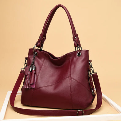 Luxury Large Capacity PU Leather Tote – Designer Crossbody Shoulder Bag for Women | Stylish & Versatile Handbag